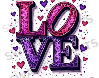 Valentine's Day LOVE png sublimation design download, Love Valentine PNG, Valentine's Day png, western love png, Valentine's Day Clipart