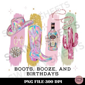 Nashville Birthday PNG, Cowgirl Birthday Party Squad, Nash Bash, Boots Booze Birthdays, Girls Trip Sublimation, Matching Birthday Shirts png