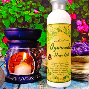 Ayurvedic Hair Oil against Hair Fall, nourishing hair oil, restoring hair oil, treatment hair oil image 6