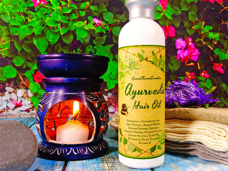 Ayurvedic Hair Oil against Hair Fall, nourishing hair oil, restoring hair oil, treatment hair oil image 6