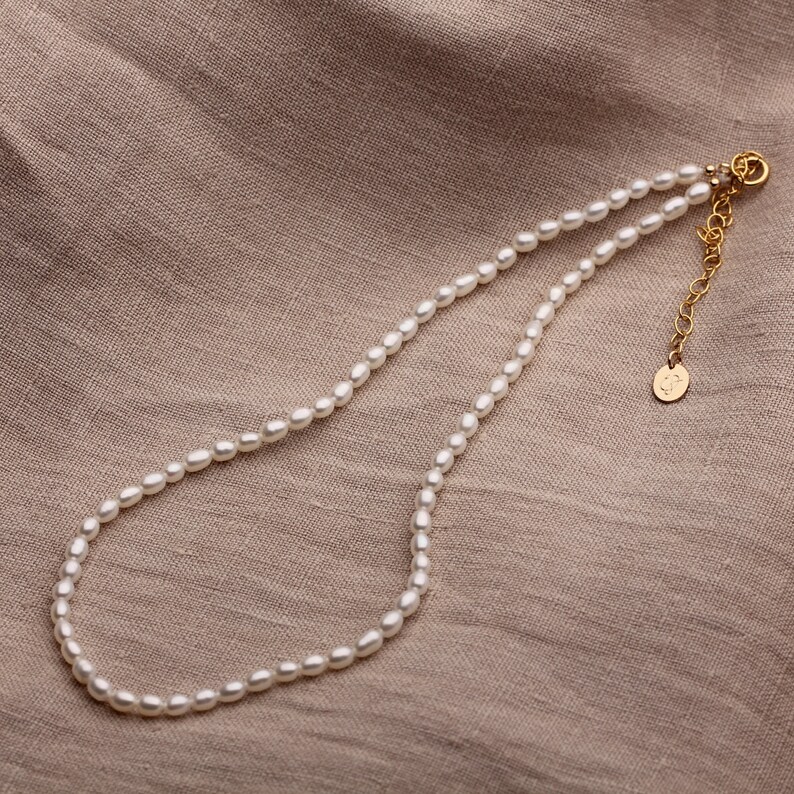Dainty Pearl Choker Seed Bead Choker Simple Beaded Choker Layering Bead Choker Bridal Jewelry Beaded Pearl Choker Beach Boho Choker