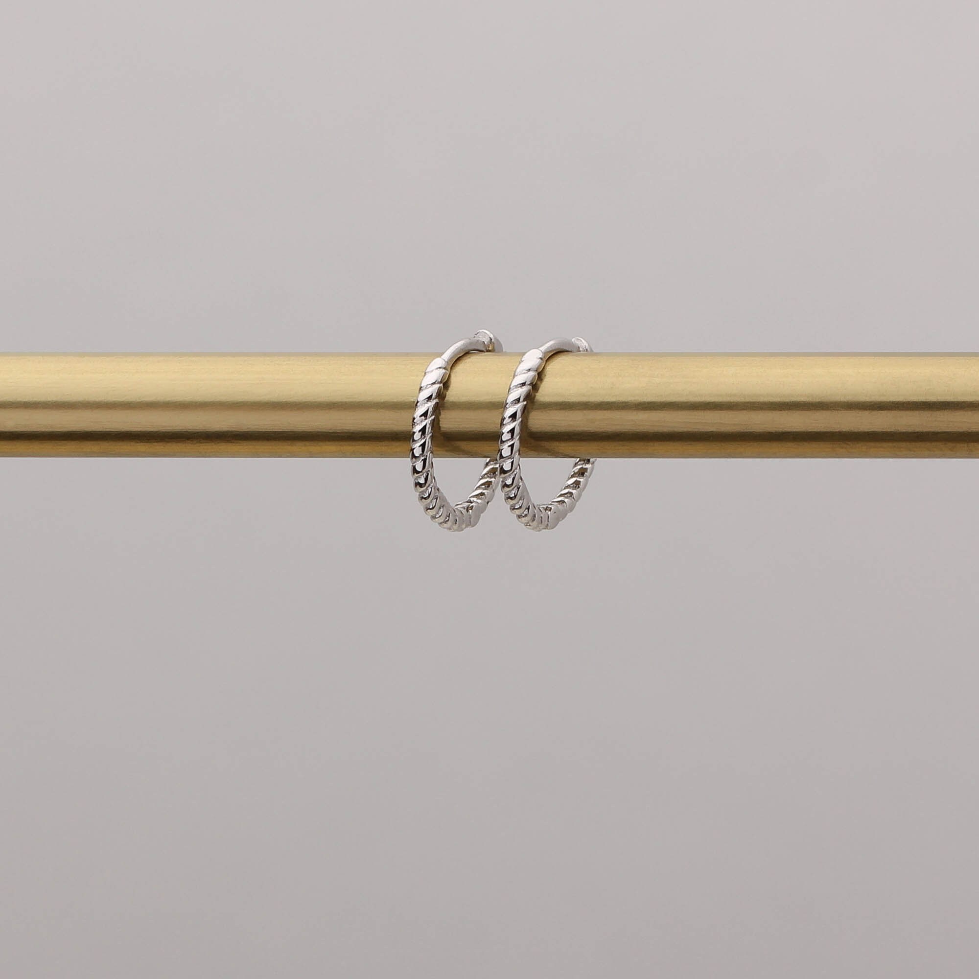 Twist Rope Hoops Orbital Rope Hoop Helix Cartilage Scond Etsy