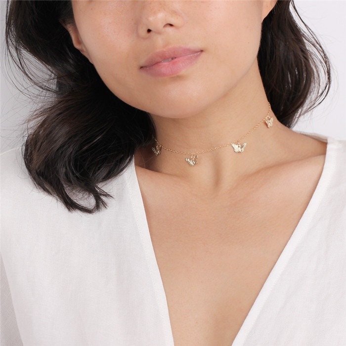 Butterfly Necklace Butterfly Choker 