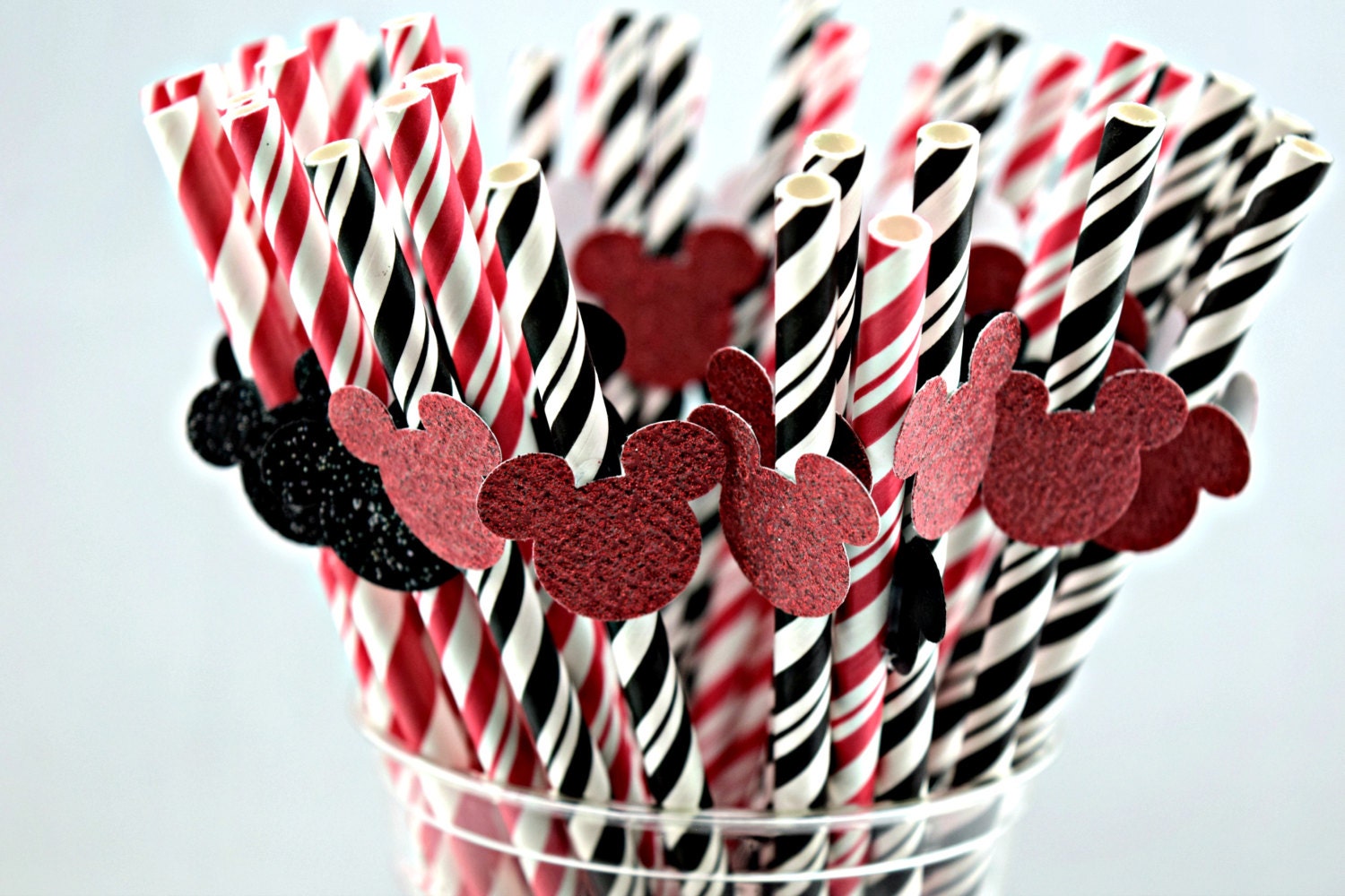 Mickey Mouse Straws Paper Straws Mickey Mouse Clubhouse Etsy