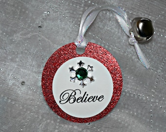 Polar Express Party Favor / Polar Express Bell with Believe Tag / Class Christmas Gift / Class Favor / School Favor / Christmas Tag