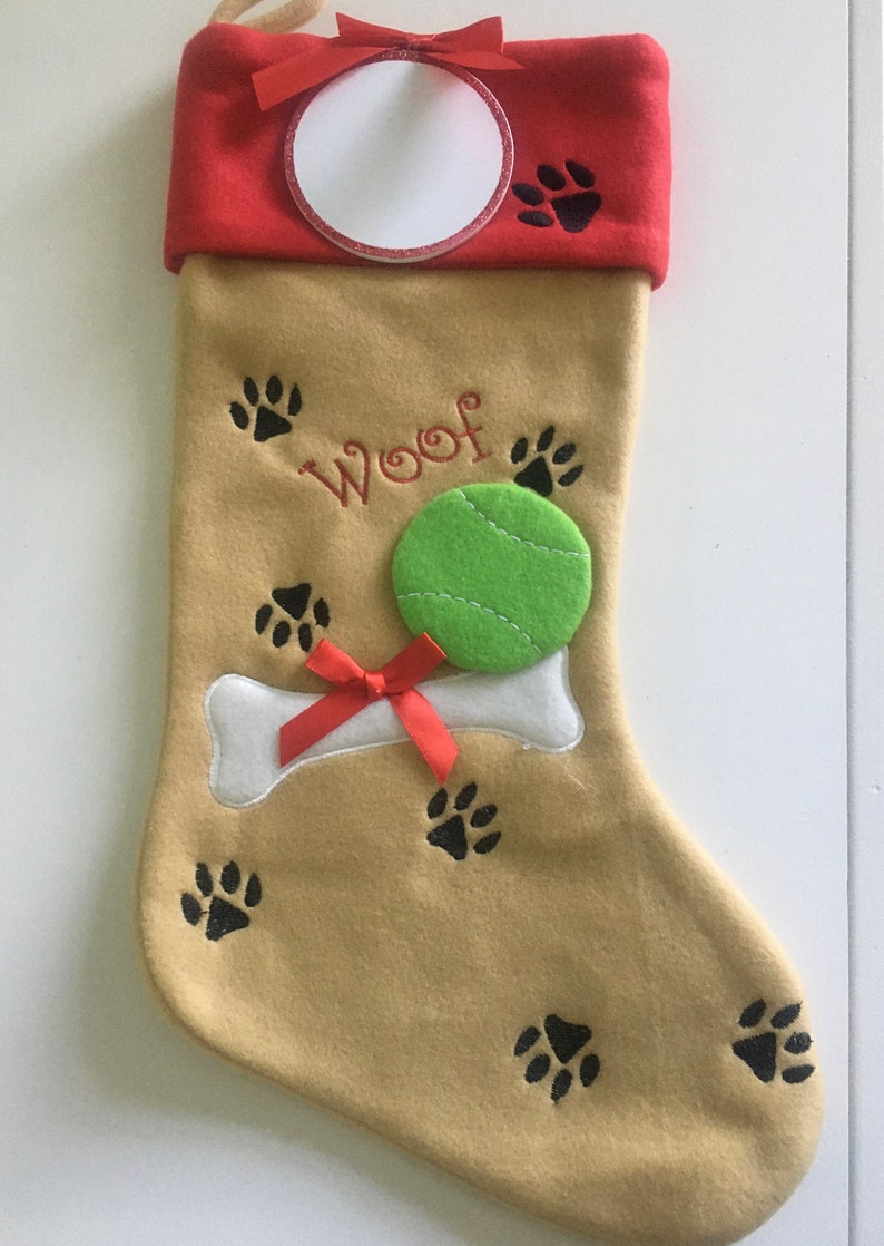 Dog Stocking Hand Personalized,Dog Stocking,Pet Personalized Christmas Stocking,Personalized Christmas Stockings image 4