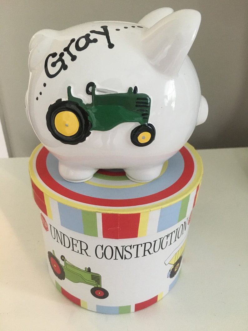 Personalized Piggy BankTractor Piggy BankDump Truck Piggy Etsy