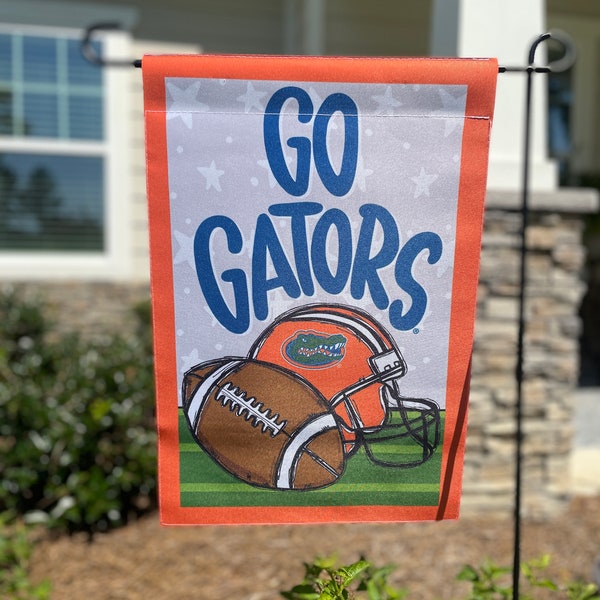 University Of Florida Gators Garden Flag - 13x18 Inch Polyester Yard Banner