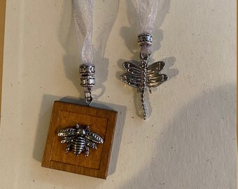 Ribbon Bookmark, Dragonfly, Bumblebee, Outlander Inspired, Go Tell The Bees That I Am Gone