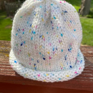 Baby Rolled Brim Knit Hat with STEM