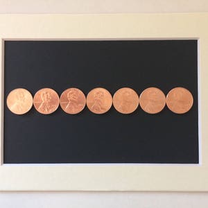 Copper Coin 7 Year Anniversary Gift - NO FRAME