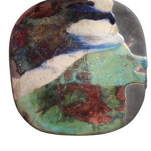Raku* Square Decorative Plates with rounded corners