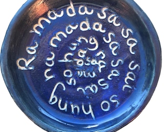 Ra Ma Da Sa Sa Sai So Hung mantra multi-purpose dish/candle holder/soap dish/incense burner