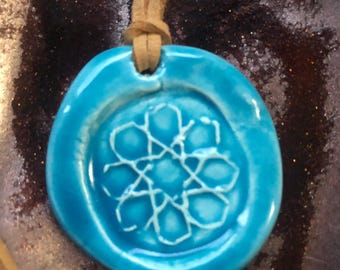 Khatam Star Ceramic  Sacred Symbol Necklace