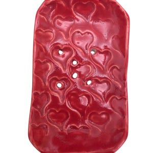 Rectangular stoneware , textured soap dishes with feet