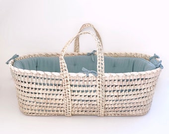 velvet moses basket