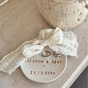 Portafedi personalizzato con ORO in ceramica