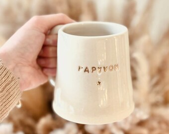 Personalized fine gold ceramic mug