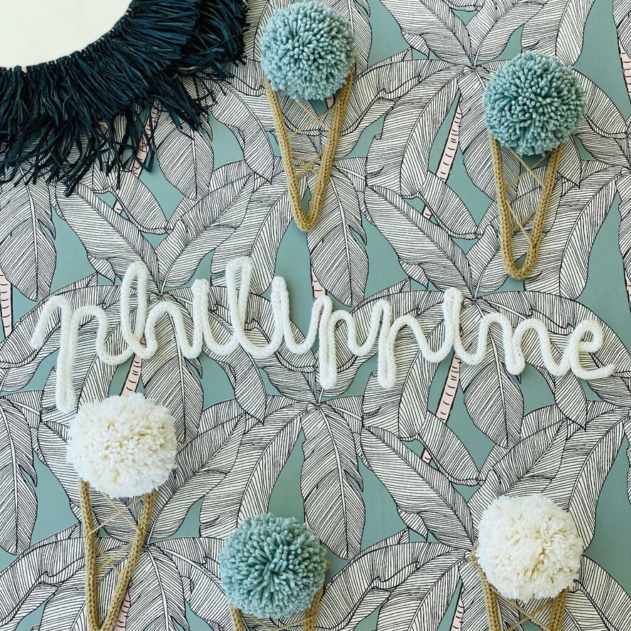 Prénom Tricotin et Cornets de Glace Muraux