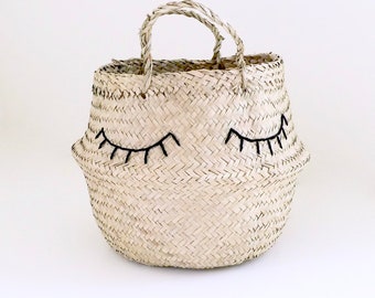 30 cm embroidered basket eyelids