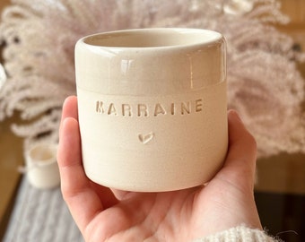 Tasse "MARRAINE" en céramique