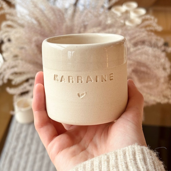 Tasse "MARRAINE" en céramique