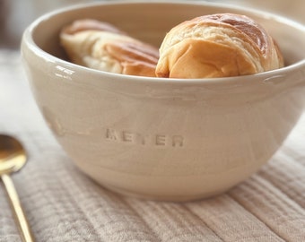 Large Personalized Ceramic Bowl