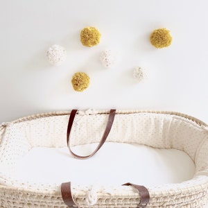 Jacky And Family WALL-Pompons aus Wolle (Clips werden mitgeliefert)