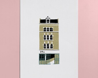 My Favourite Building: Custom Architecture Illustration Print