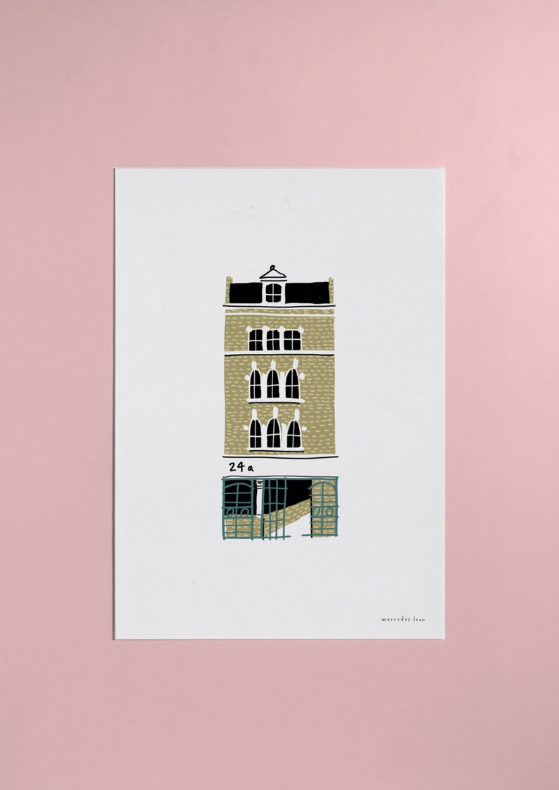 My Favourite Building: Custom Architecture Illustration Print image 1