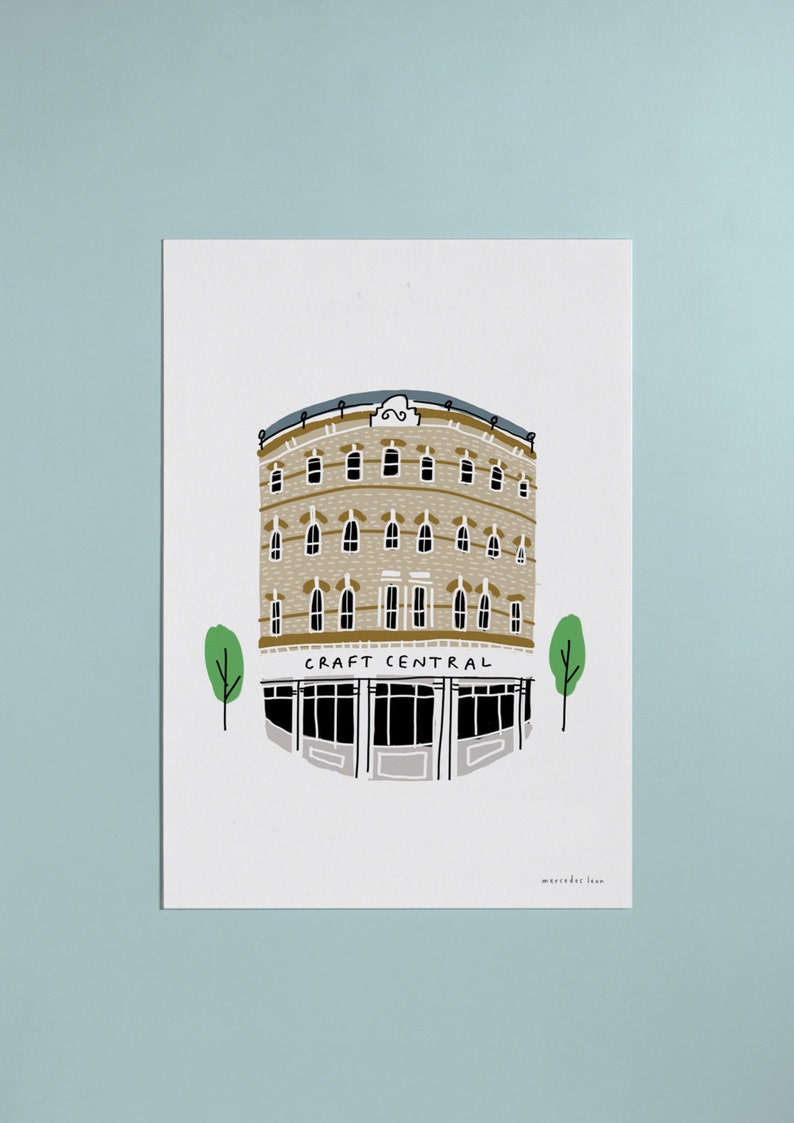 My Favourite Building: Custom Architecture Illustration Print image 2
