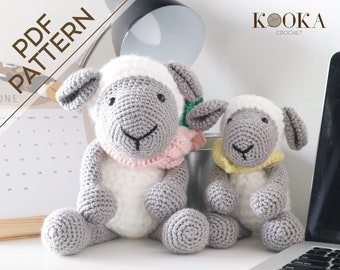 EASY PATTERN: Crochet Mama Sheep and Baby Pattern in English, PDF, Amigurumi Sheep Soft Toy