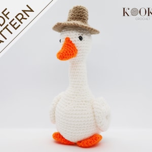 MODÈLE FACILE : Modèle d&#39;oie au crochet en anglais, PDF, Amigurumi Goose Toy