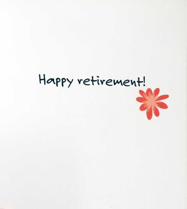 Retirement Card, Congratulations on Retirement Card, Retirement Greetings, Retirement Wishes, Animal Charm Shop image 3