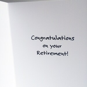 Retirement Card, Funny Retirement Card, Cute Retirement Card, Retirement Greeting Card, Retirement Card image 2