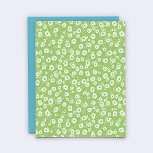 Carte florale toutes occasions, carte à motif floral, carte de voeux vierge, carte de remerciement avec fleurs, carte de voeux botanique