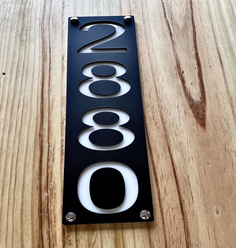 Vertical Address Sign House Address Sign Address Plaque Etsy