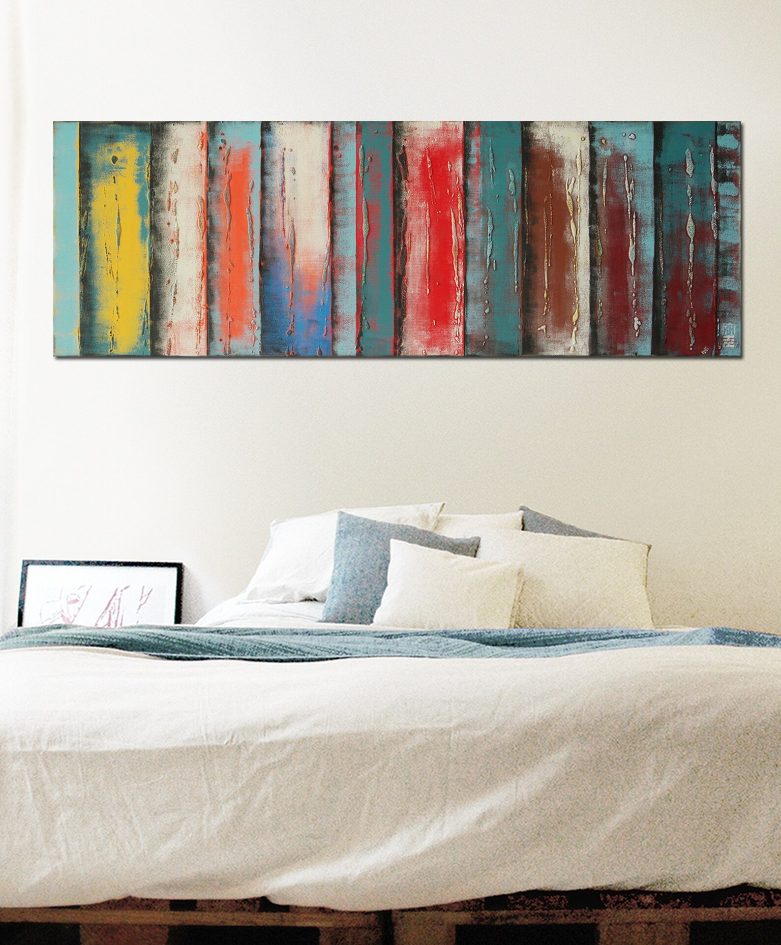 Original Painting Ready to Hang Canvas 59.1 x Etsy