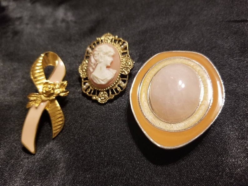 Peach and Gold Lot Two Avon
