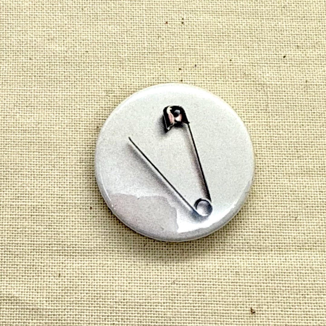 Safety Pin Buttons Safety Pin 25mm Button Pin Badge - Etsy