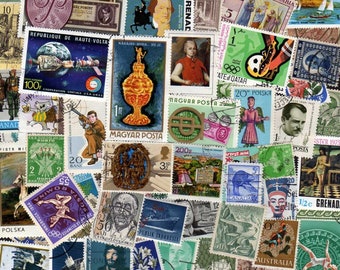 US Stamps, 100 Diff, All LARGE, Us Postage Stamps, Postage Stamps