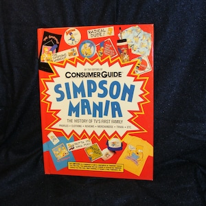 Simpsons Mania Book, History of Simpsons First Family, Dale & Tritsch, The Simpson&#39;s Book, 1990