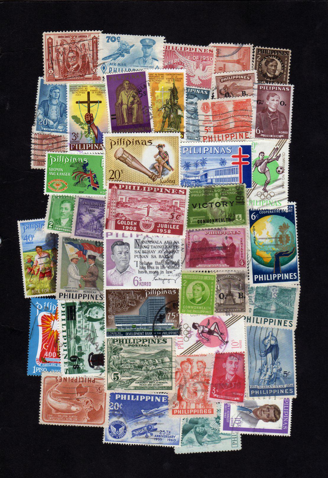 Vintage Philippine Stamps - Etsy