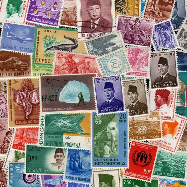 Indonesia Stamps, 50 Diff, Indonesia Postage Stamps, Indonesian Stamps, Indonesian Postage Stamps,Postage Stamps.Asian Stamps,Asia Stamps