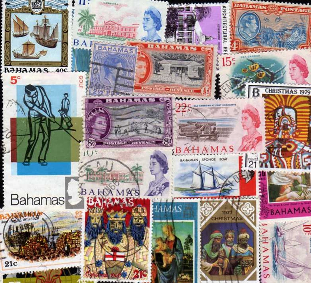 Bahamas Stamps20 Diff Bahamas Postage Stamps Bahamian Etsy