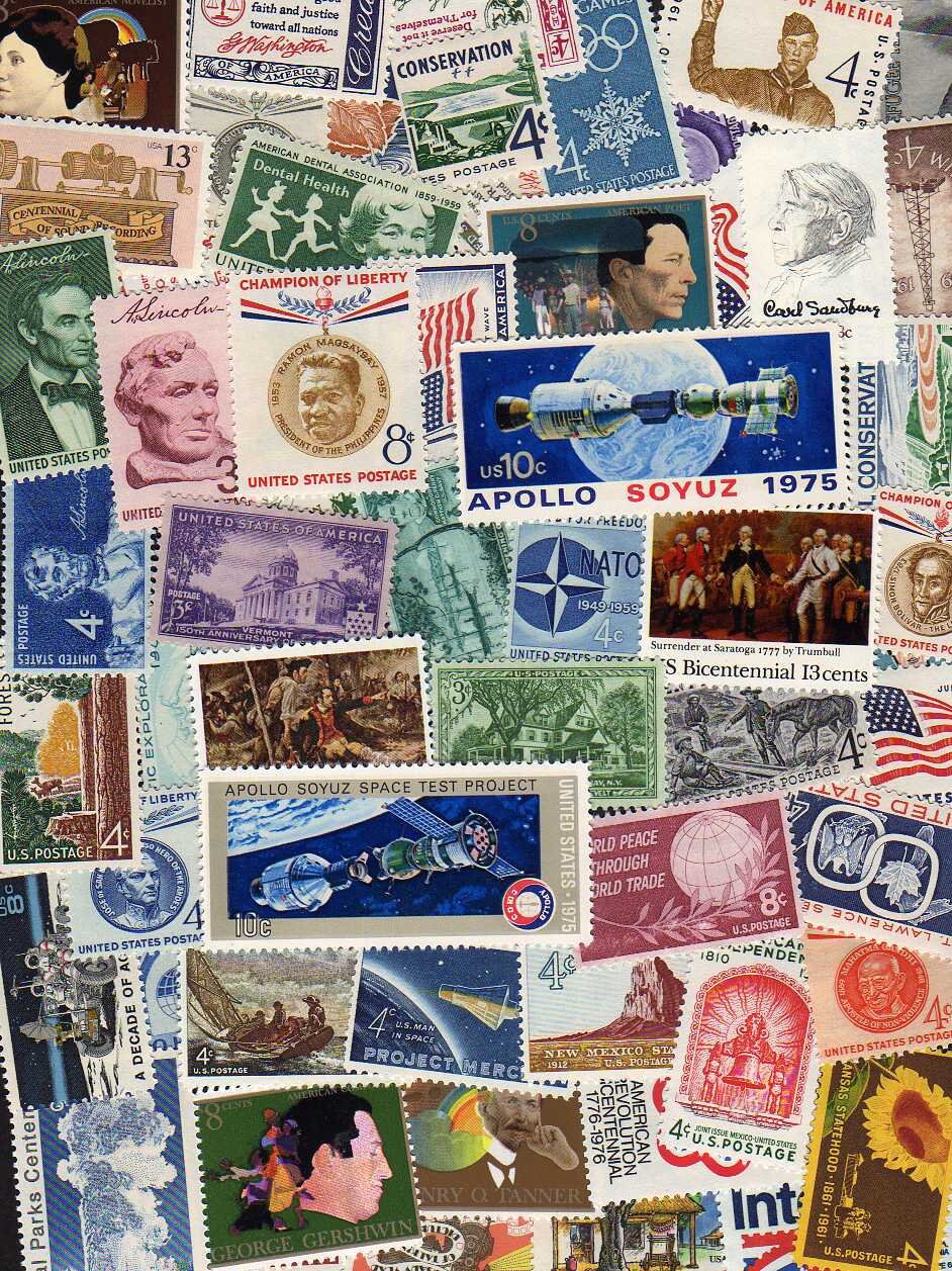 Mint US Stamps 50 Diff Us Postage Stamps US Stamps Us Etsy