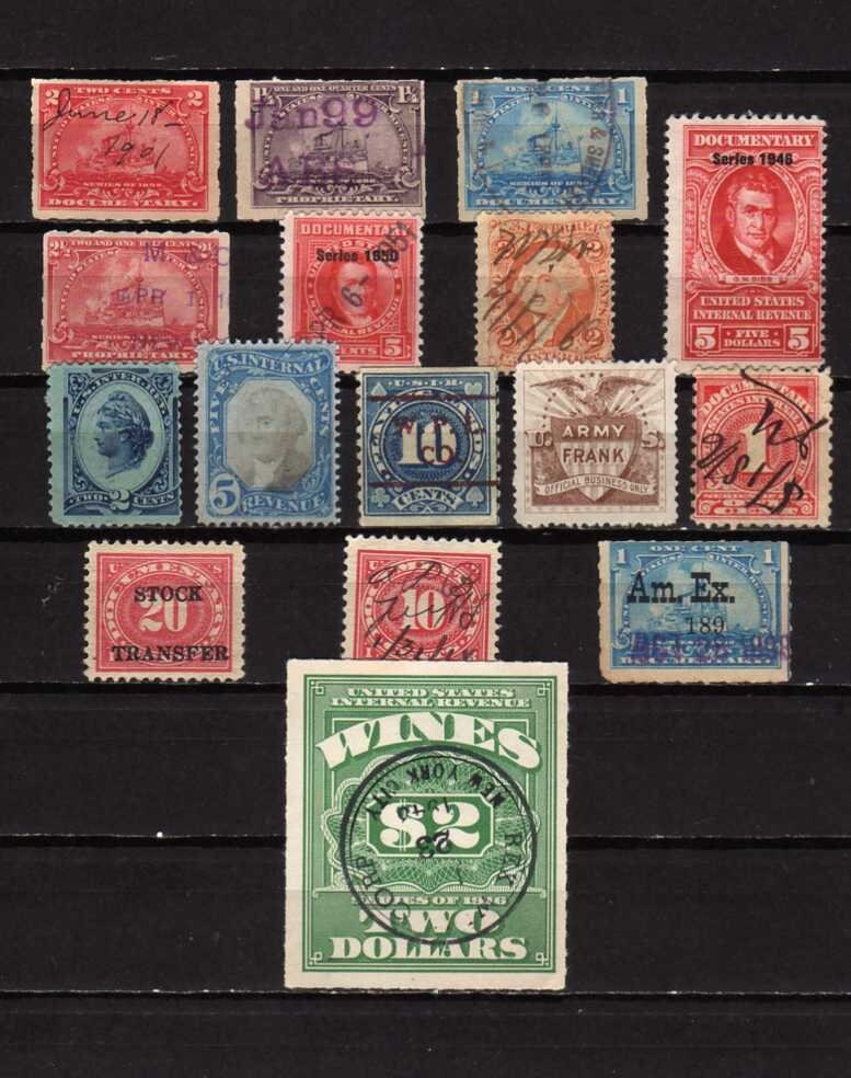 US Stamp Collection 35 Postal total Stamps a variety of Used and Mint  collectible postage 1800s through 1930s comes with Stamp Stock Cards
