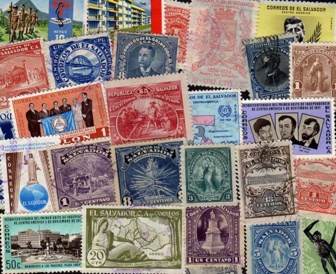 El Salvador Stamps 25 Diff El Salvador Postage Stamps - Etsy