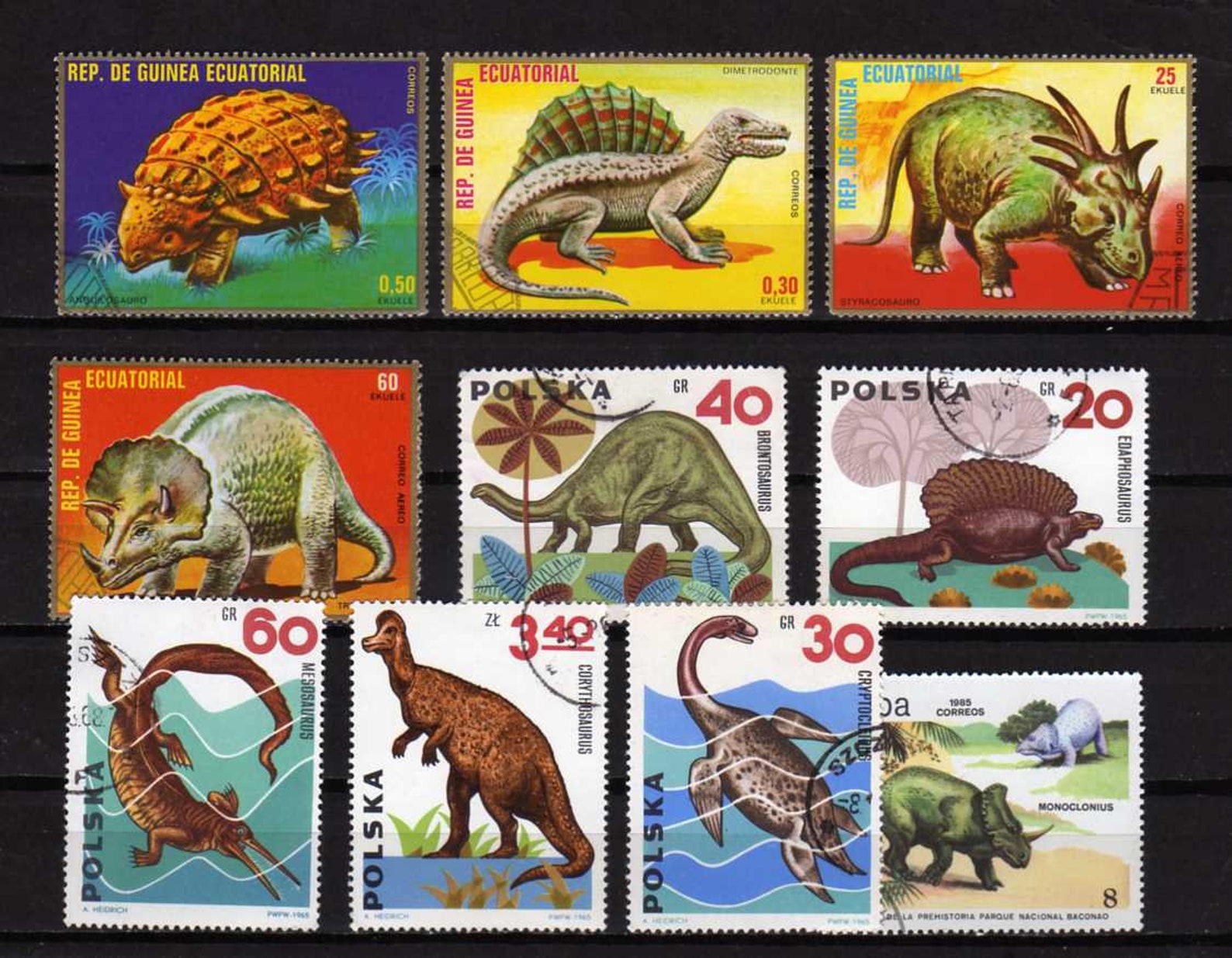 Prehistoric Animal Stamps Dinosaur Stamps Dinosaur Postage Etsy
