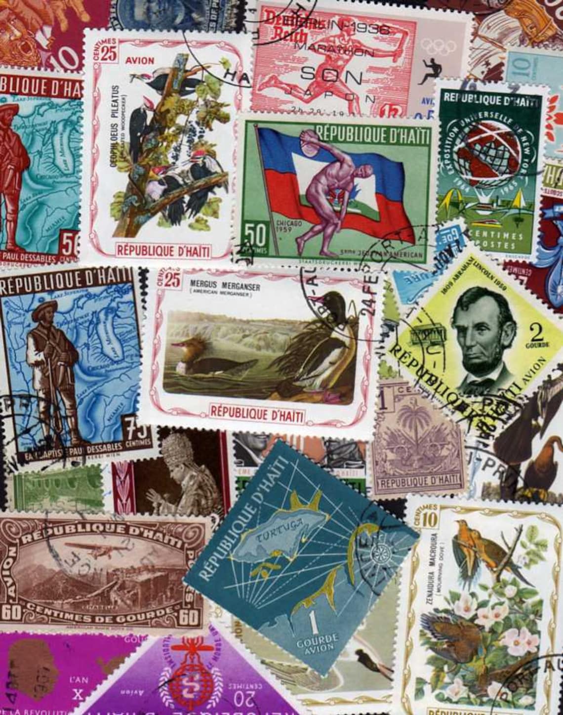 Haiti Stamps 25 Diff Haiti Postage Stamps Haitian Stamps - Etsy
